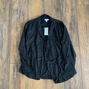 Frank and Oak Black Button Up Shirt